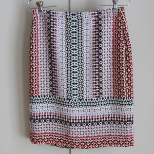 J. Crew Patterned Pencil Skirt